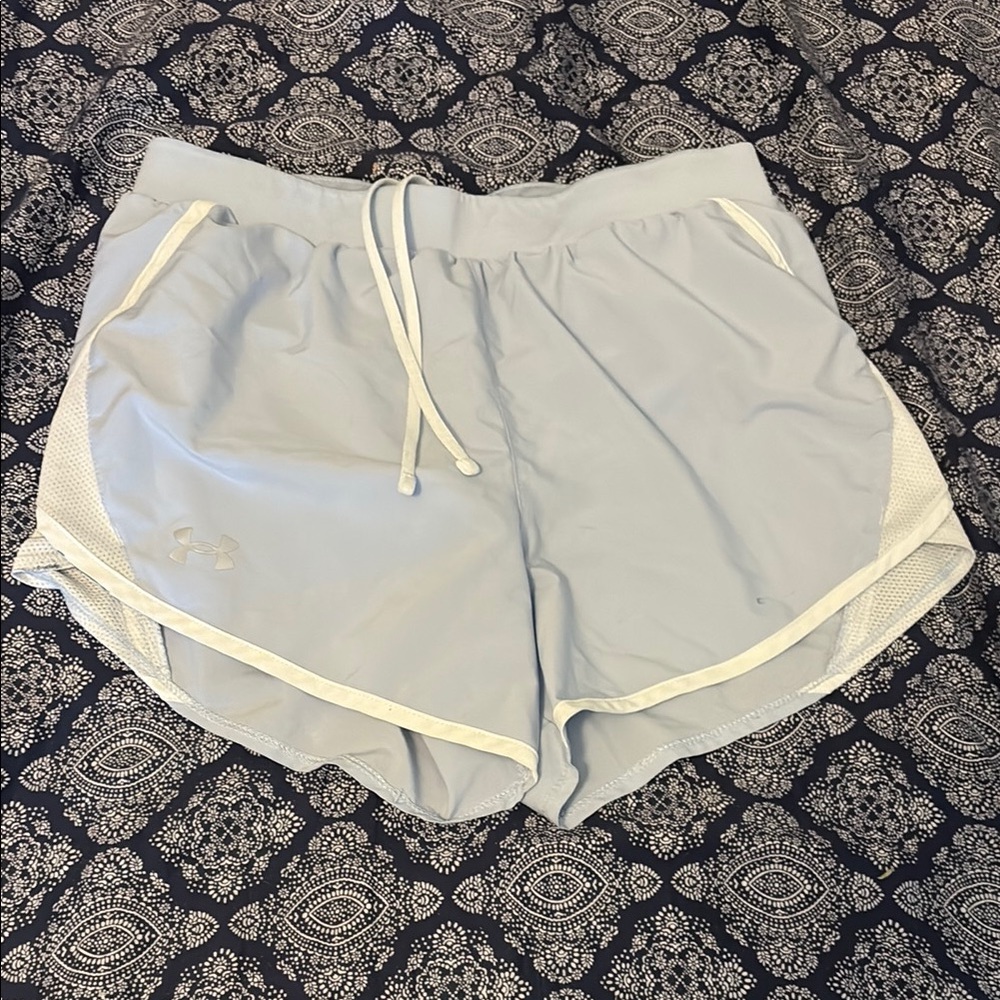 Under Armour Gray Athletic Shorts Elastic Waistband